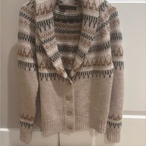 360 Sweater Multicolor Patterned Cardigan